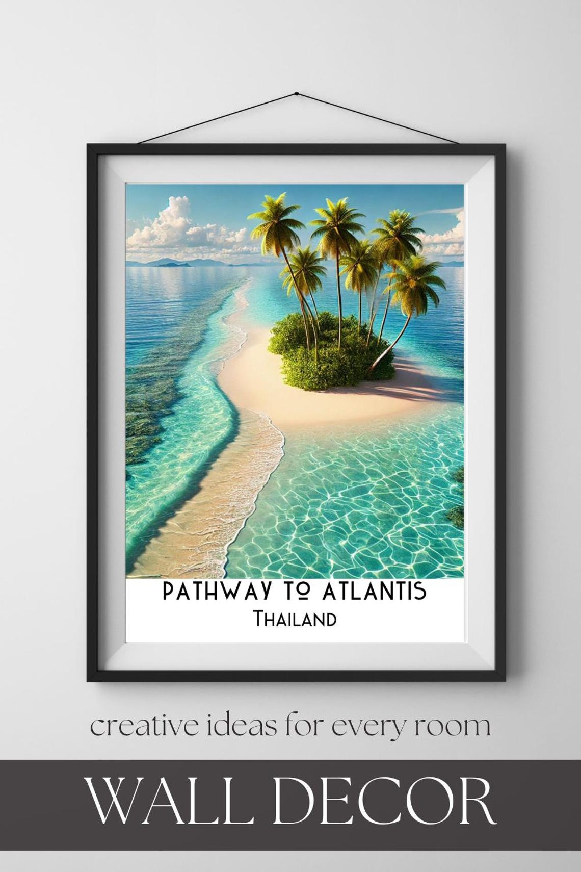 Pathway To Atlantis Thailand Wall Art Posters Cafe Decor Home World Poster Design