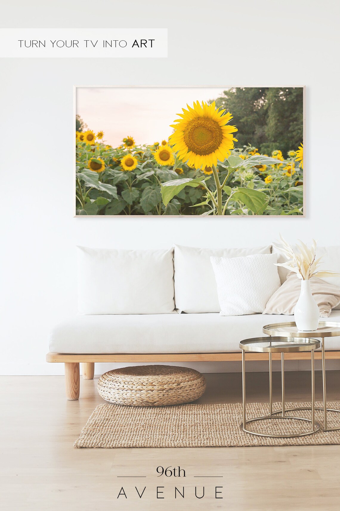 Sunflower Photography Farmhouse Wall Art, Summer Print - Image 2
