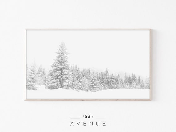 Winter Pine Tree Forest - Seasonal Art