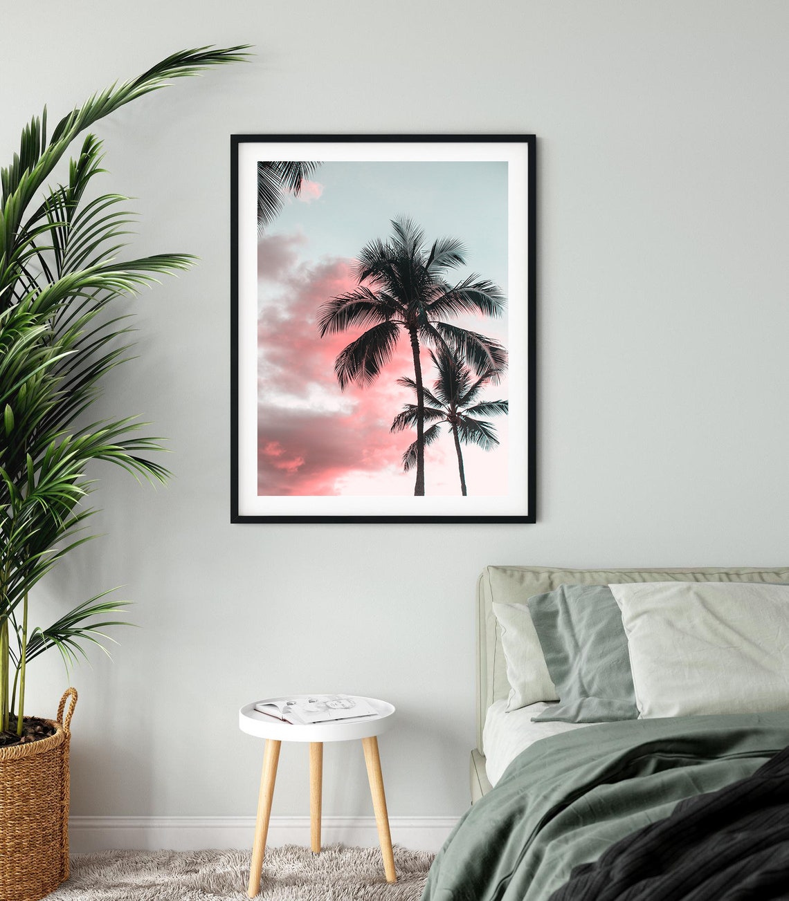 Palm Tree Print Tropical Sunset Art Beach Wall Art Hawaii Photo Boho Wall Decor Prints - Image 2