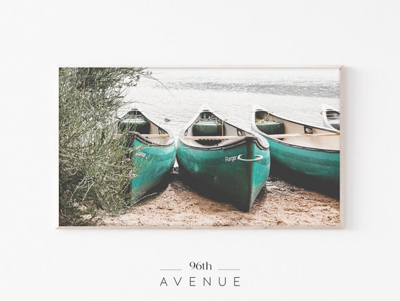 Lake Kayak Art For TV Instant