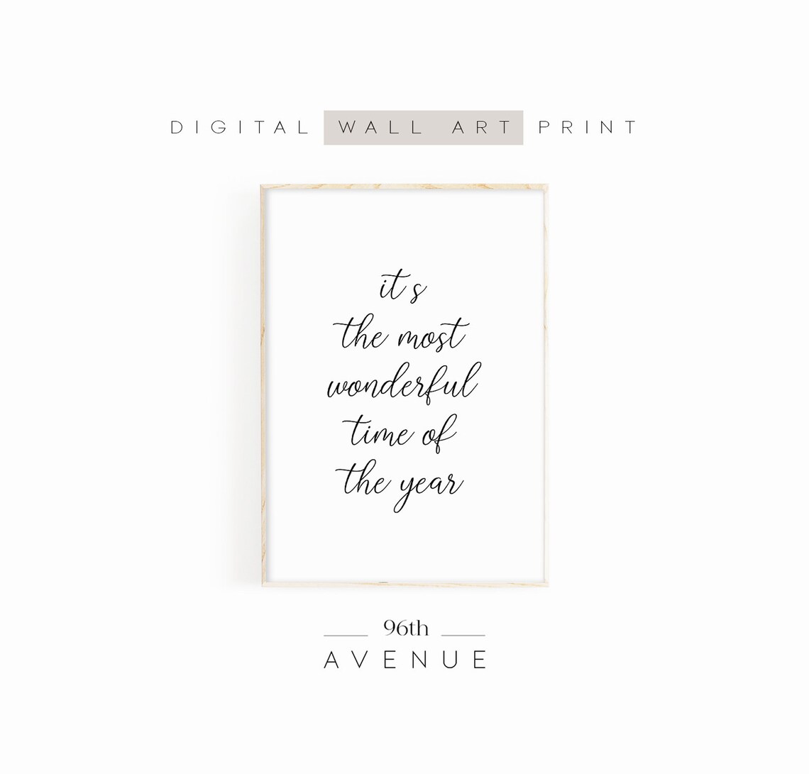 It's The Most Wonderful Time Of The Year Art Print