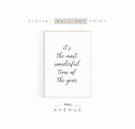 It's The Most Wonderful Time Of The Year Art Print