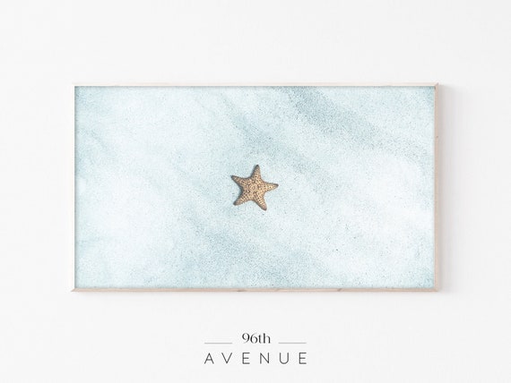 Starfish Art, Minimalist Sea Life Home Decor