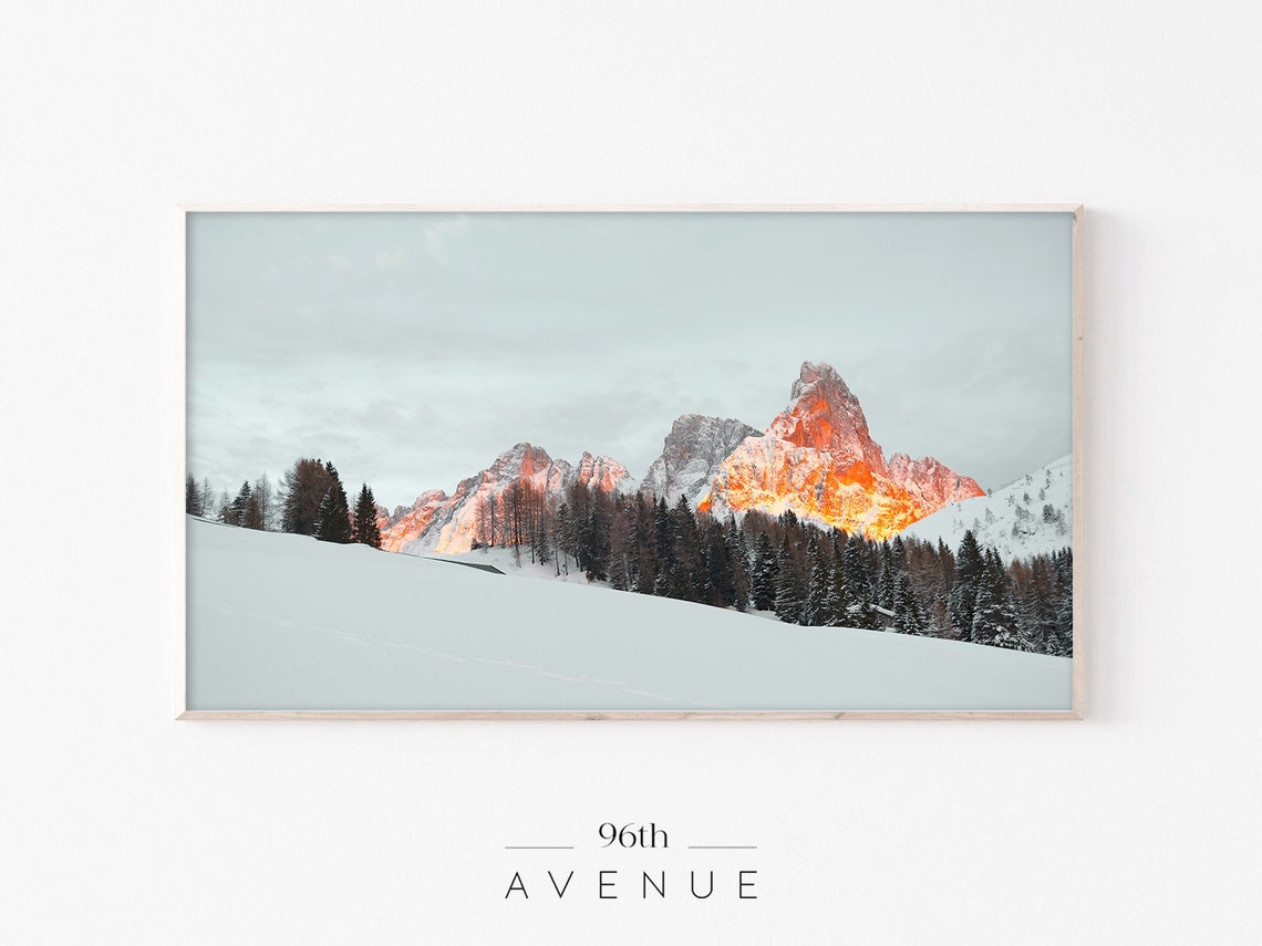 Winter Mountain Art for TV