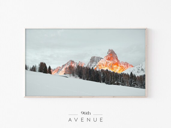 Winter Mountain Art for TV