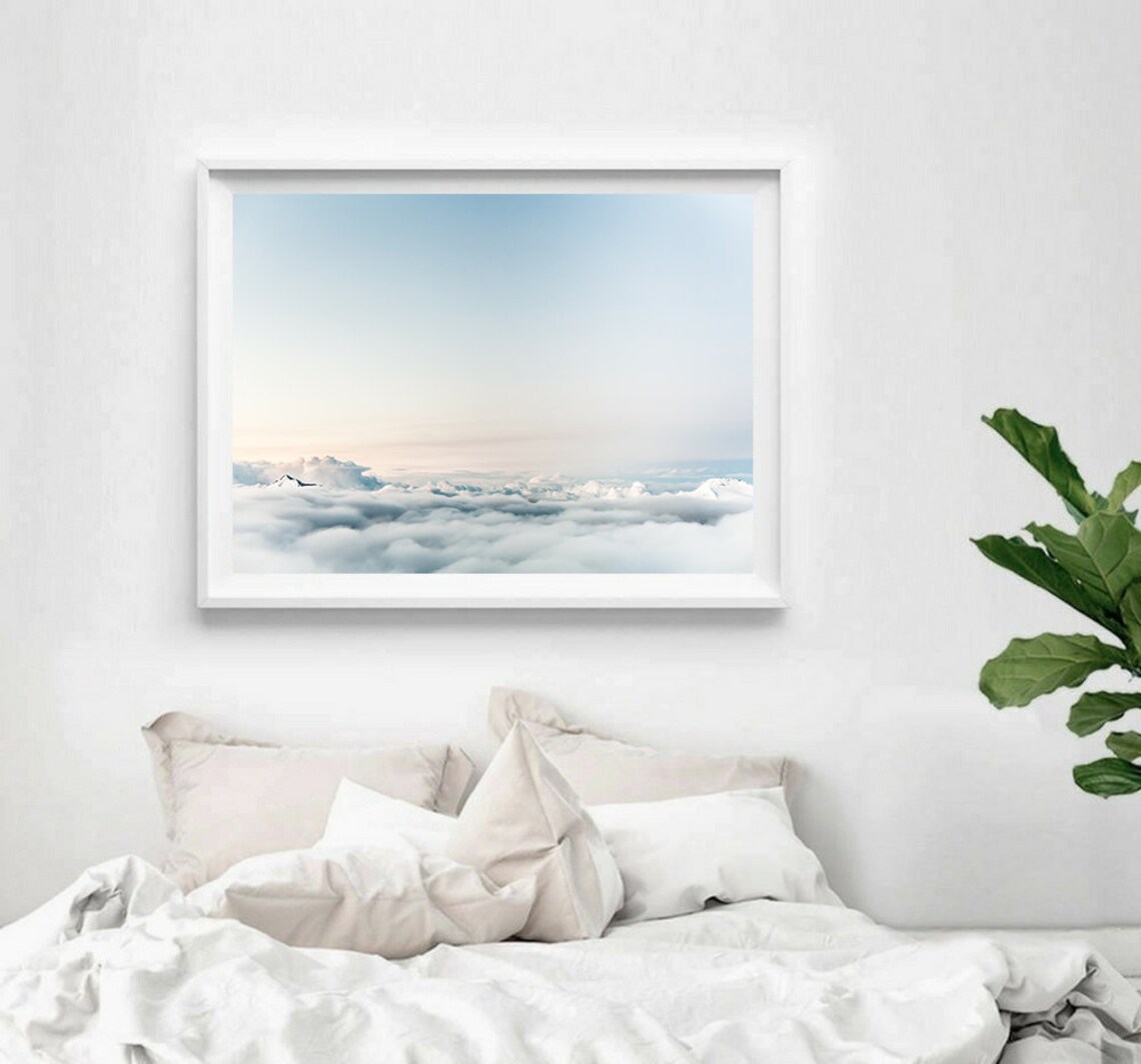 Pastel Clouds Sunset Sky Photography Art Print - Image 2