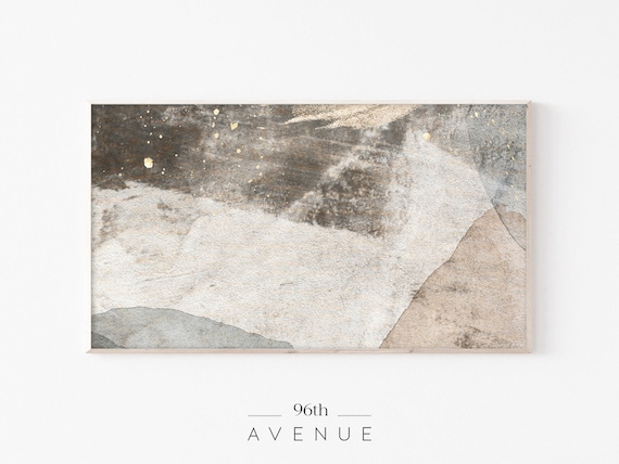 Abstract Beige Modern Farmhouse Art Print