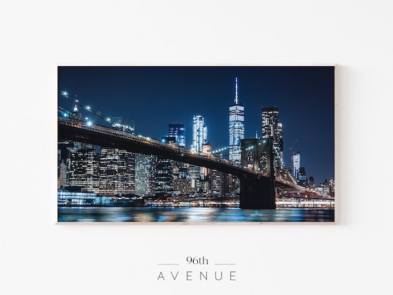 Brooklyn Bridge TV Art, Travel Poster