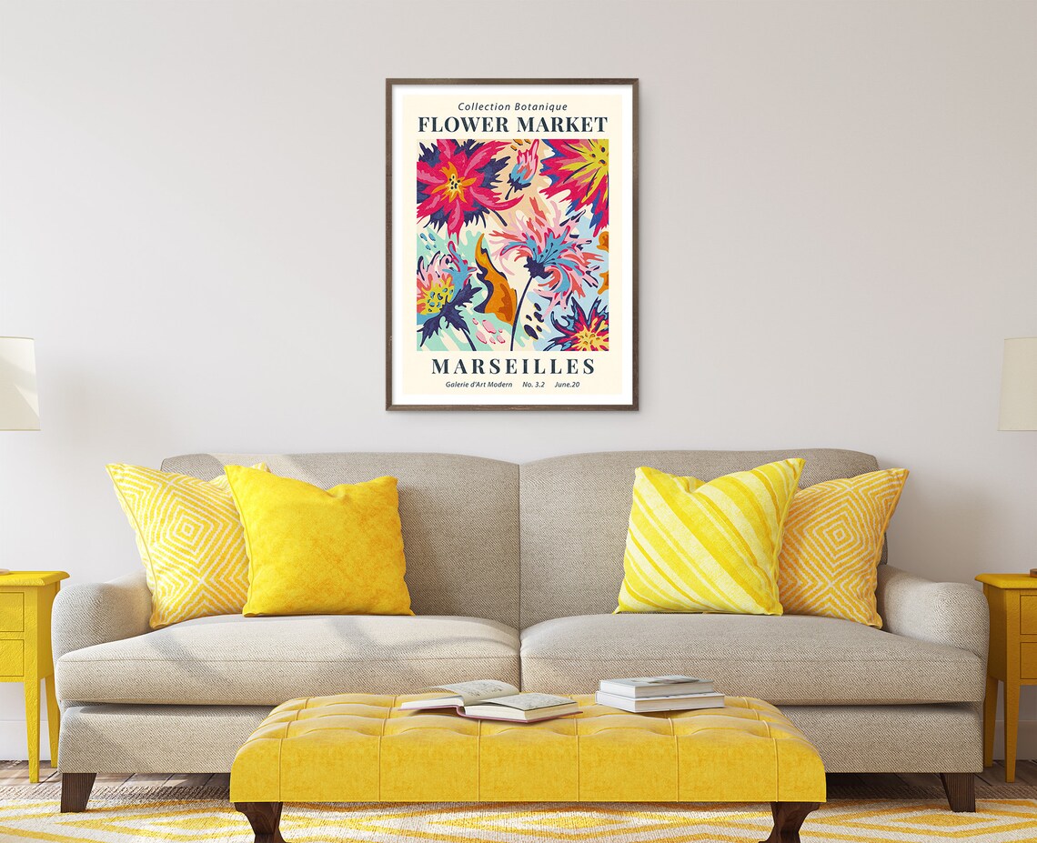Flower Market Botanical Exhibition Poster Art Print - Image 4