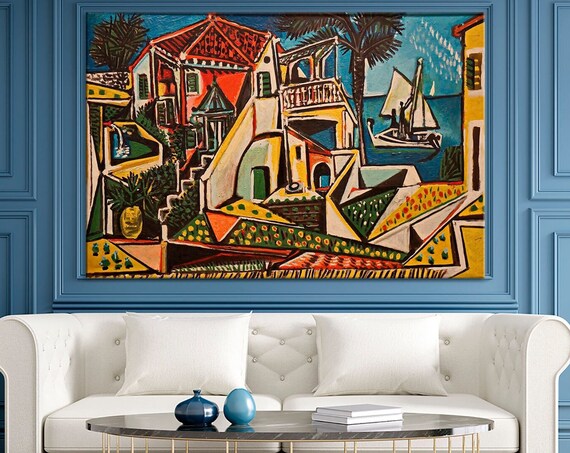 Pablo Picasso Mediterranean Landscape, Poster Print