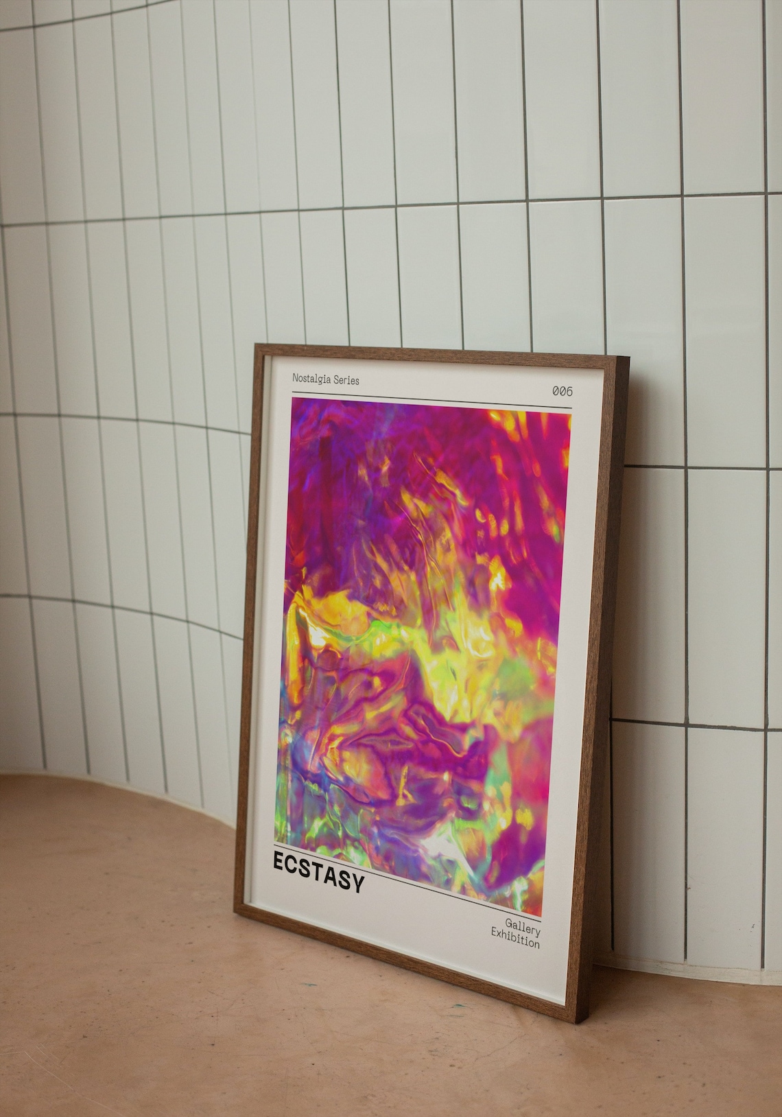 Ecstasy Euphoria Aura Retro Gradient Art Print - Image 2