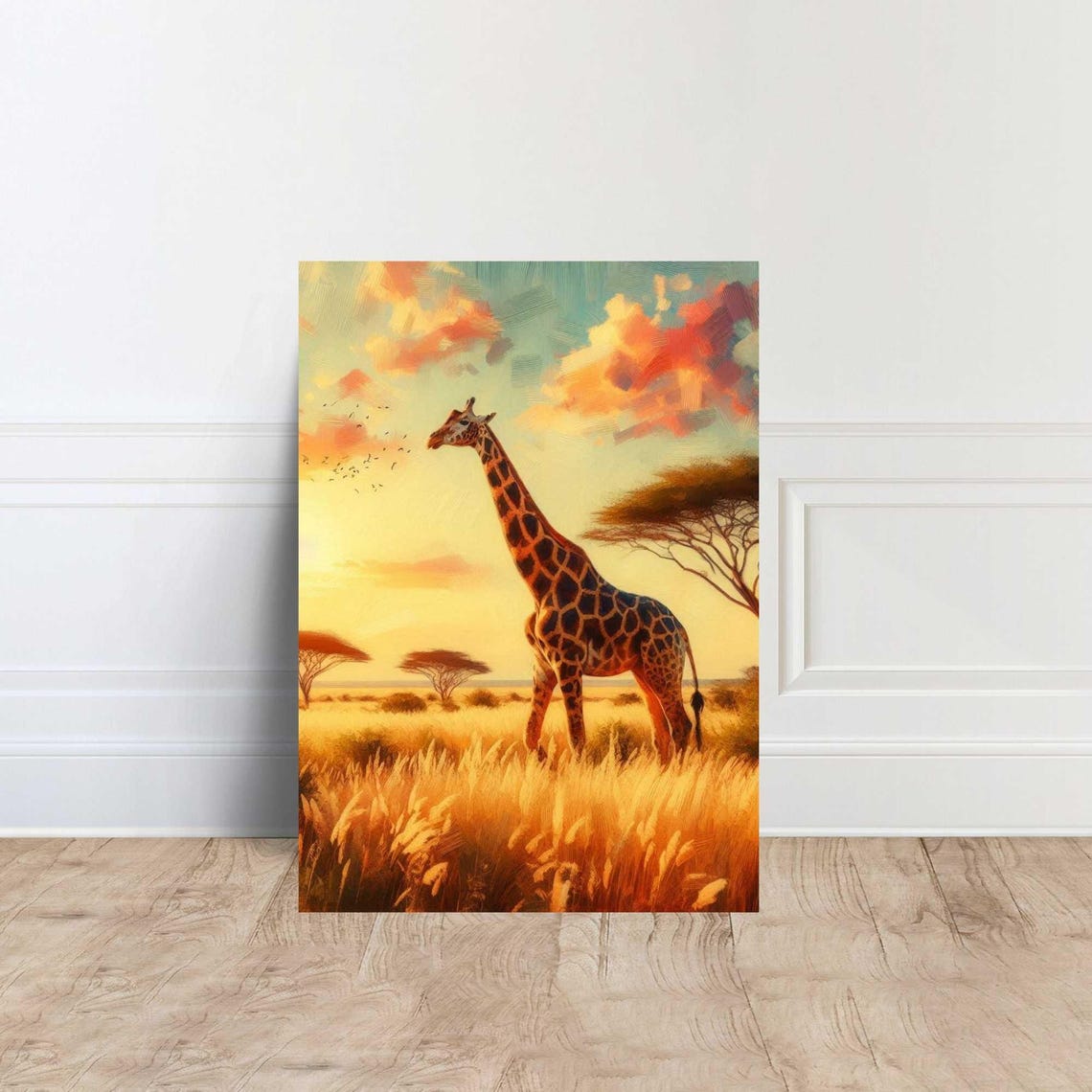 Giraffe Animal Artistic Home Decor Canvas Wall Art Poster Print Painting