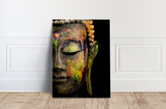 Colorful Buddha Zen Art Print for Yoga Spaces