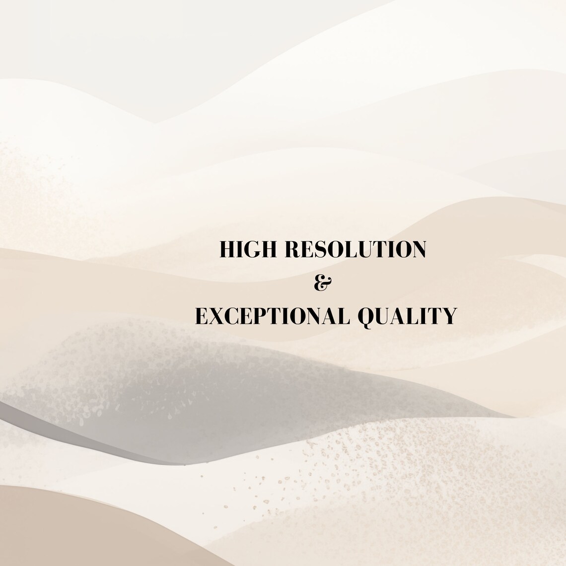 Neutral Beige Abstract Wave Lines Minimalist Desktop Wallpaper Wall Art - Image 6