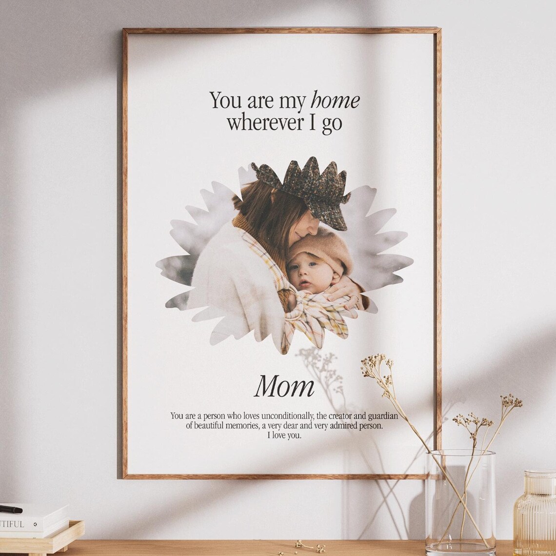 You Are My Home Wherever I Go Mom Photo Keepsake Gift Wall Art