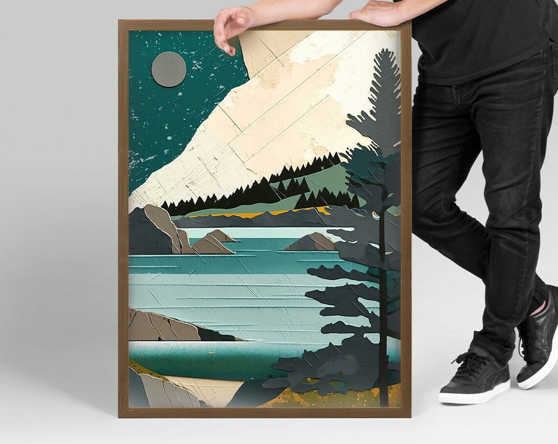 Lake Superior Travel Poster, Minnesota Scenery - Image 5