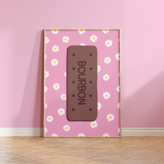 Bourbon Biscuit Retro Kitchen Art Print