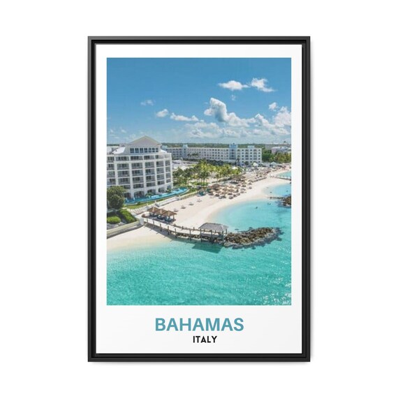 Real Photo The Bahamas Print Art Poster Decor