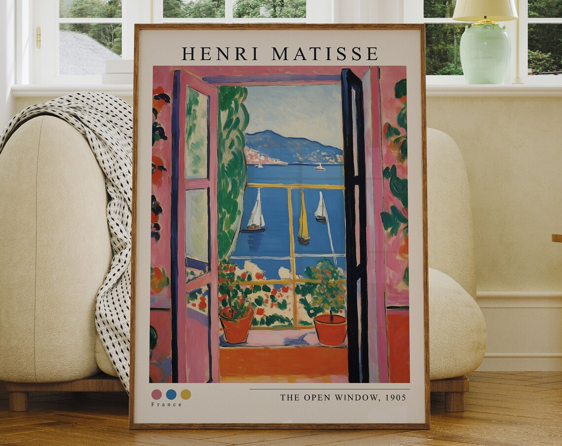 Matisse Open Window Matisse Wall Art Matisse Print Matisse Exhibition