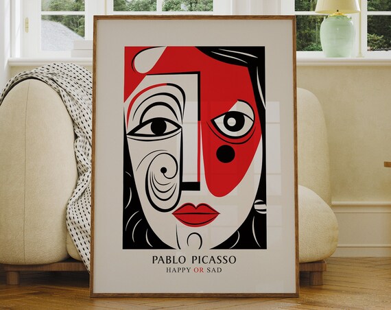 Maximalist Wall Art By Pablo Picasso Mid Century Modern Abstract Wall Art Picasso
