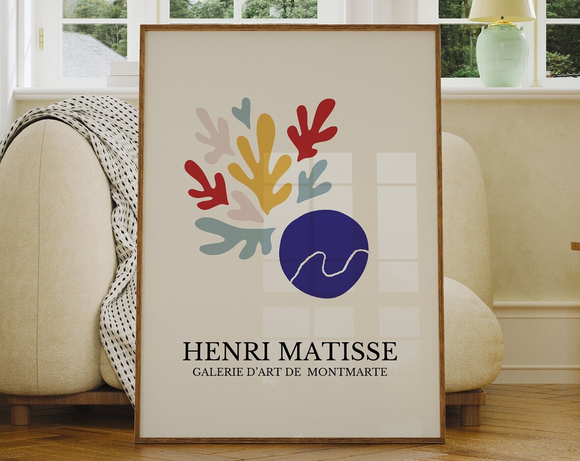 Henri Matisse Cut Out Abstract Bouquet Montmartre Art Poster