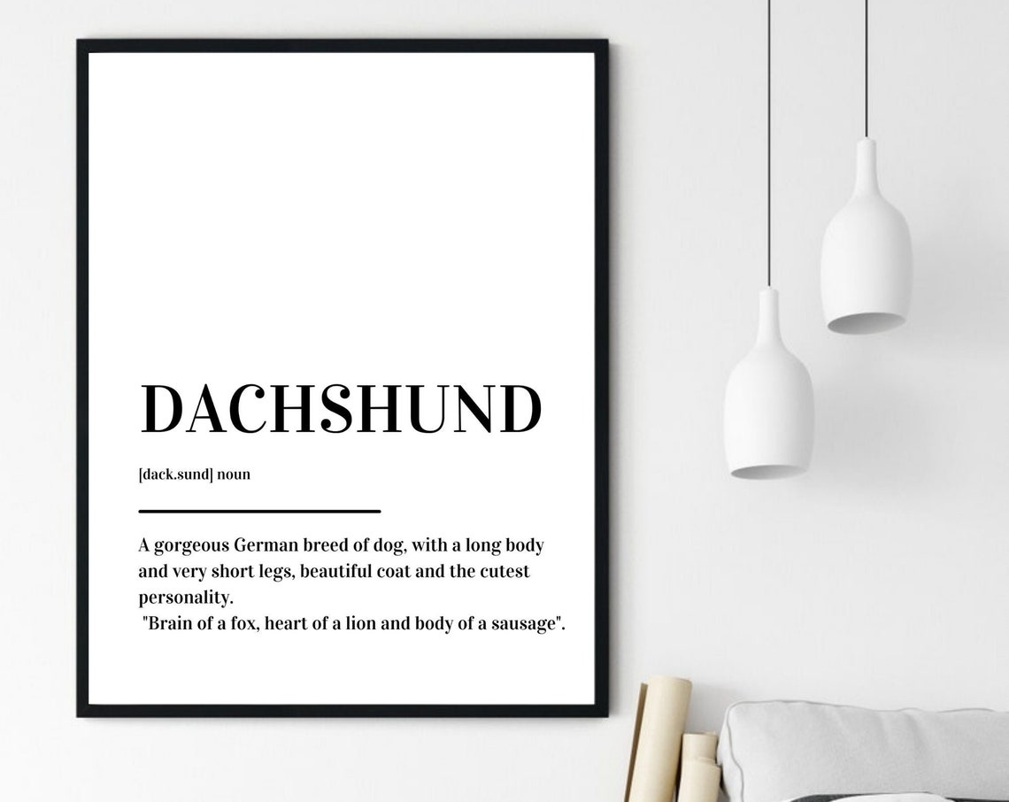 Dachshund Definition Poster Gift For Sausage Dog Owners Who Adore Pups - Image 6
