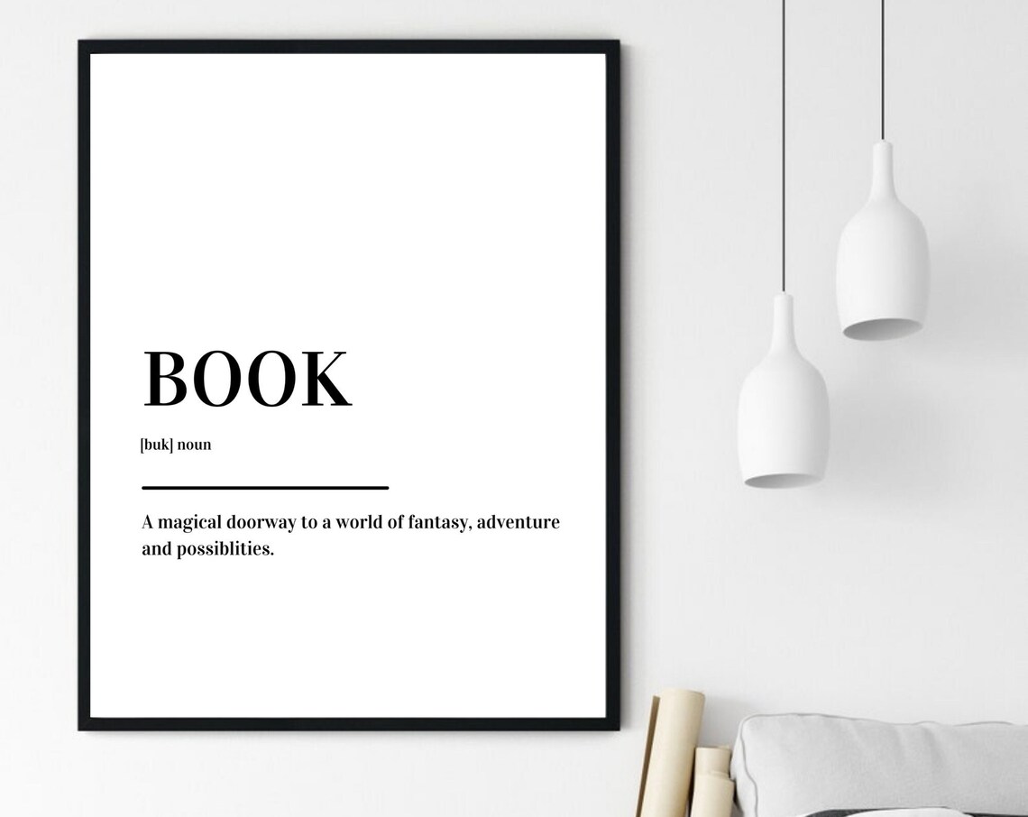 Book Definition Dictionary Poster Gift For Readers Who Love Fantasy Worlds - Image 6