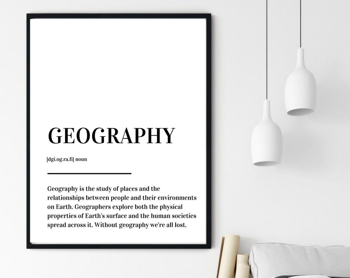 Geography Definition Teacher Classroom Educational Typography Poster - Image 6