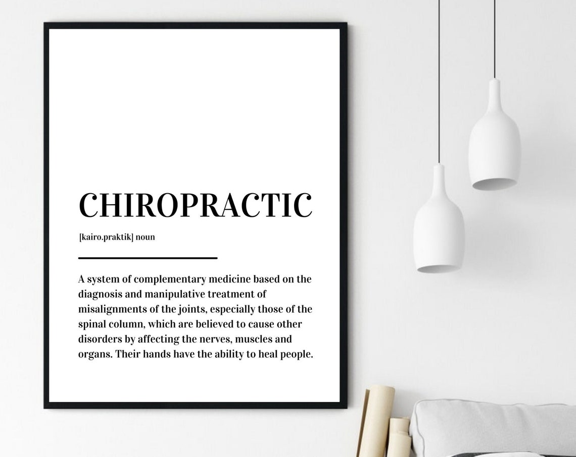 Chiropractic Definition Medical Office Decor Dictionary Style Poster - Image 6