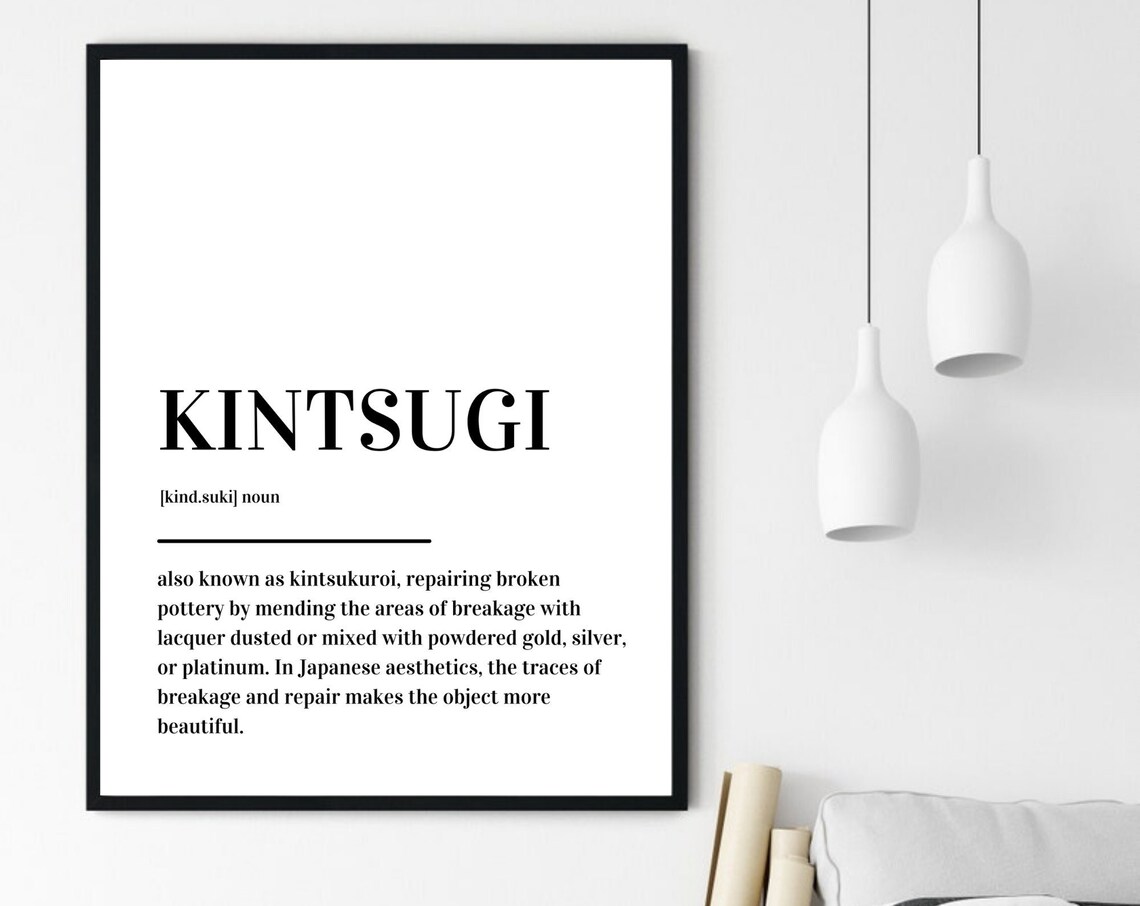 Kintsugi Definition Poster, Abstract Modern Art Print - Image 6