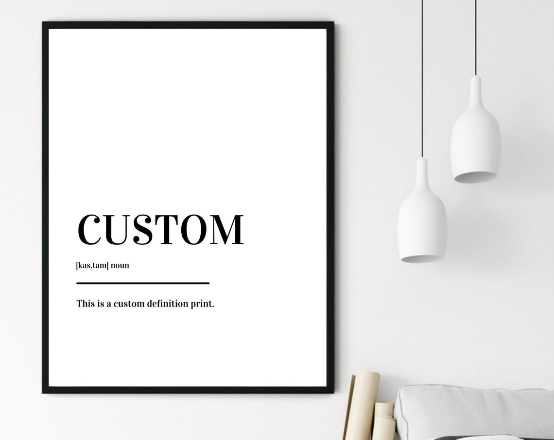 Custom Definition Poster, Personalized Home Decor - Image 6