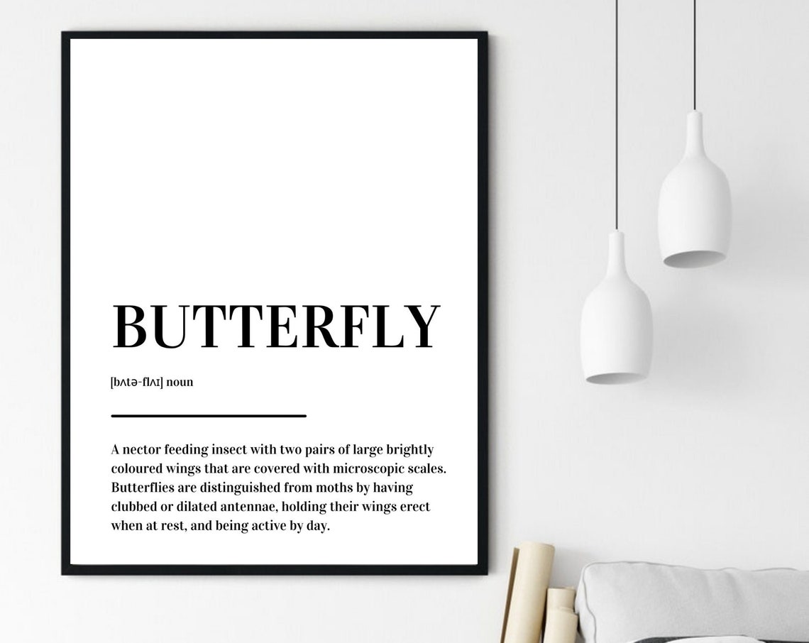 Butterfly Definition Print Poster - Image 6