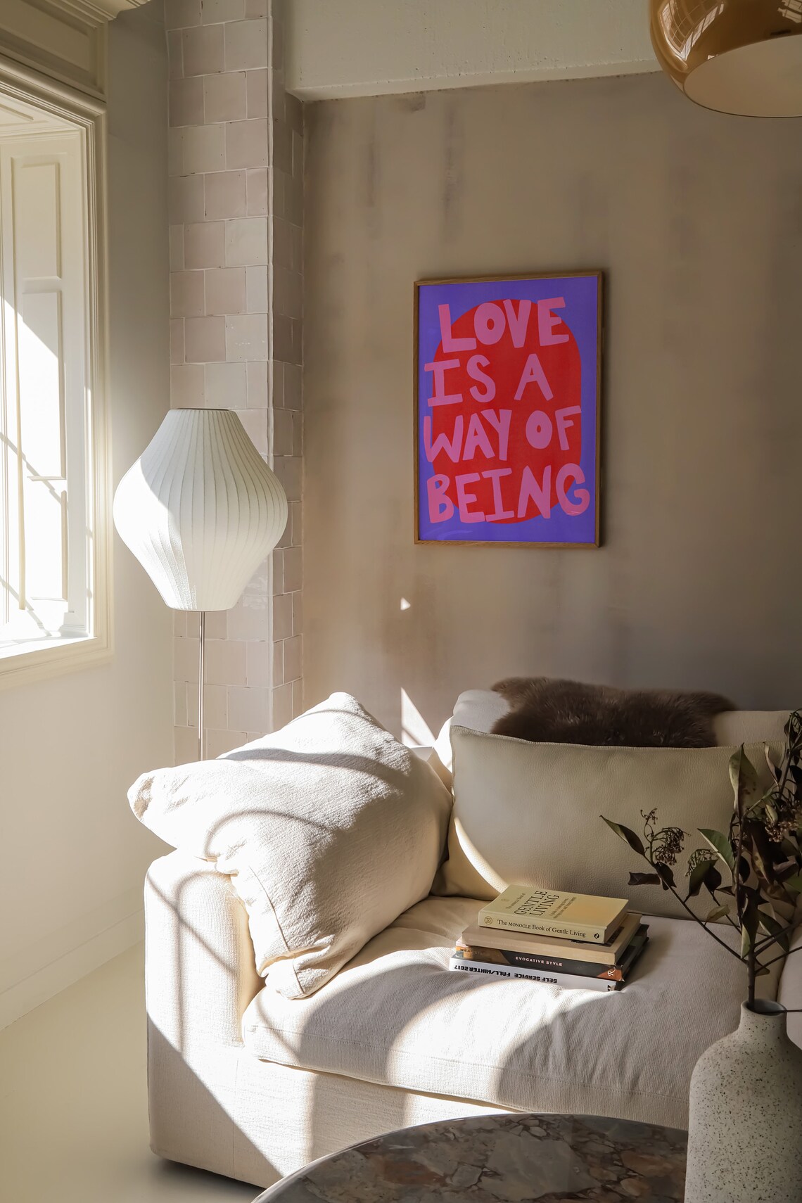 Love Quote Typography Poster, Maximalist Wall Decor - Image 2