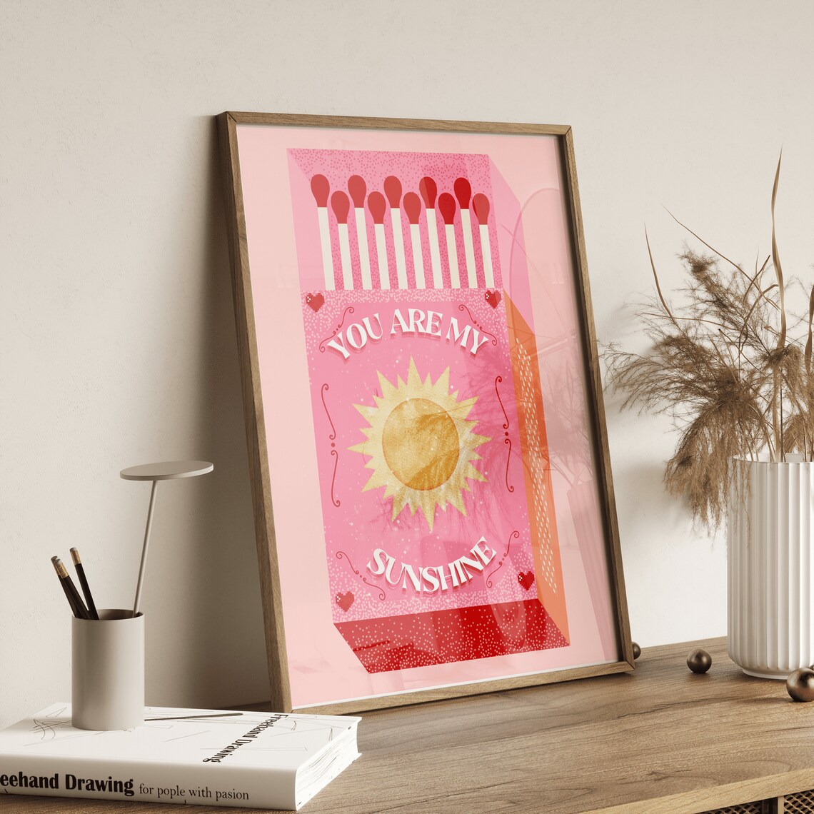 You Are My Sunshine Retro Sun Poster Print - Image 2