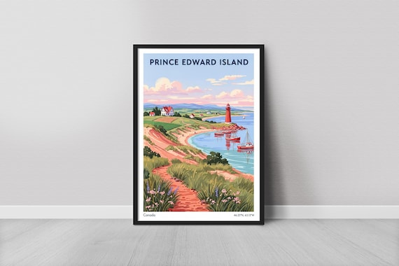 Prince Edward Island Vintage Travel Poster