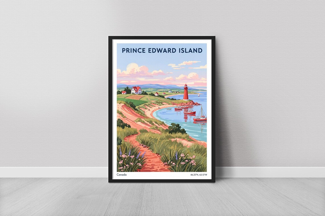 Prince Edward Island Vintage Travel Poster