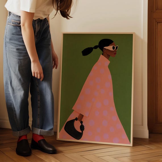 Fashion Woman Art Print