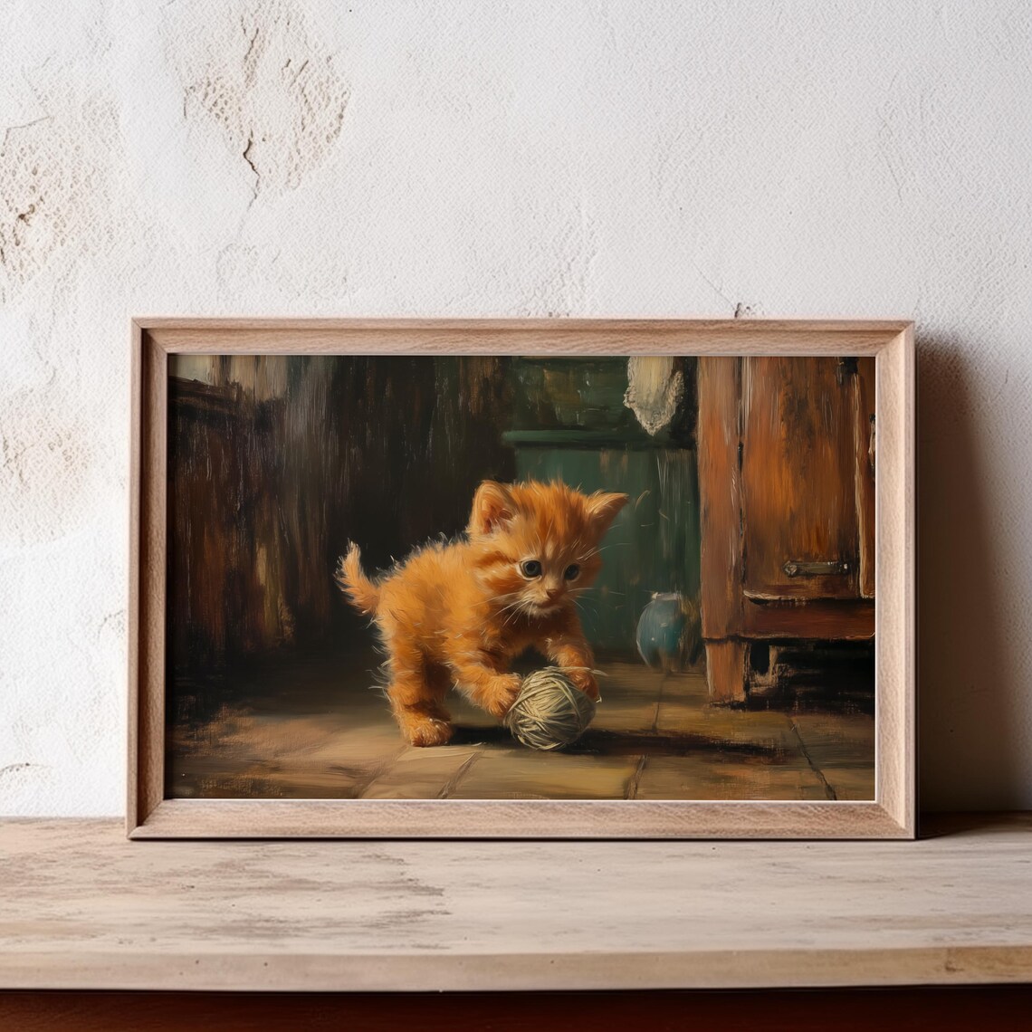 Orange Cat Decor, Pet Portraits Art Print - Image 5