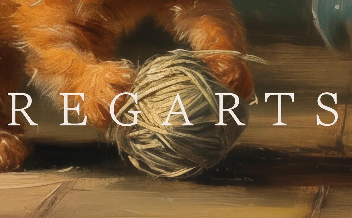 Orange Cat Decor, Pet Portraits Art Print - Image 4