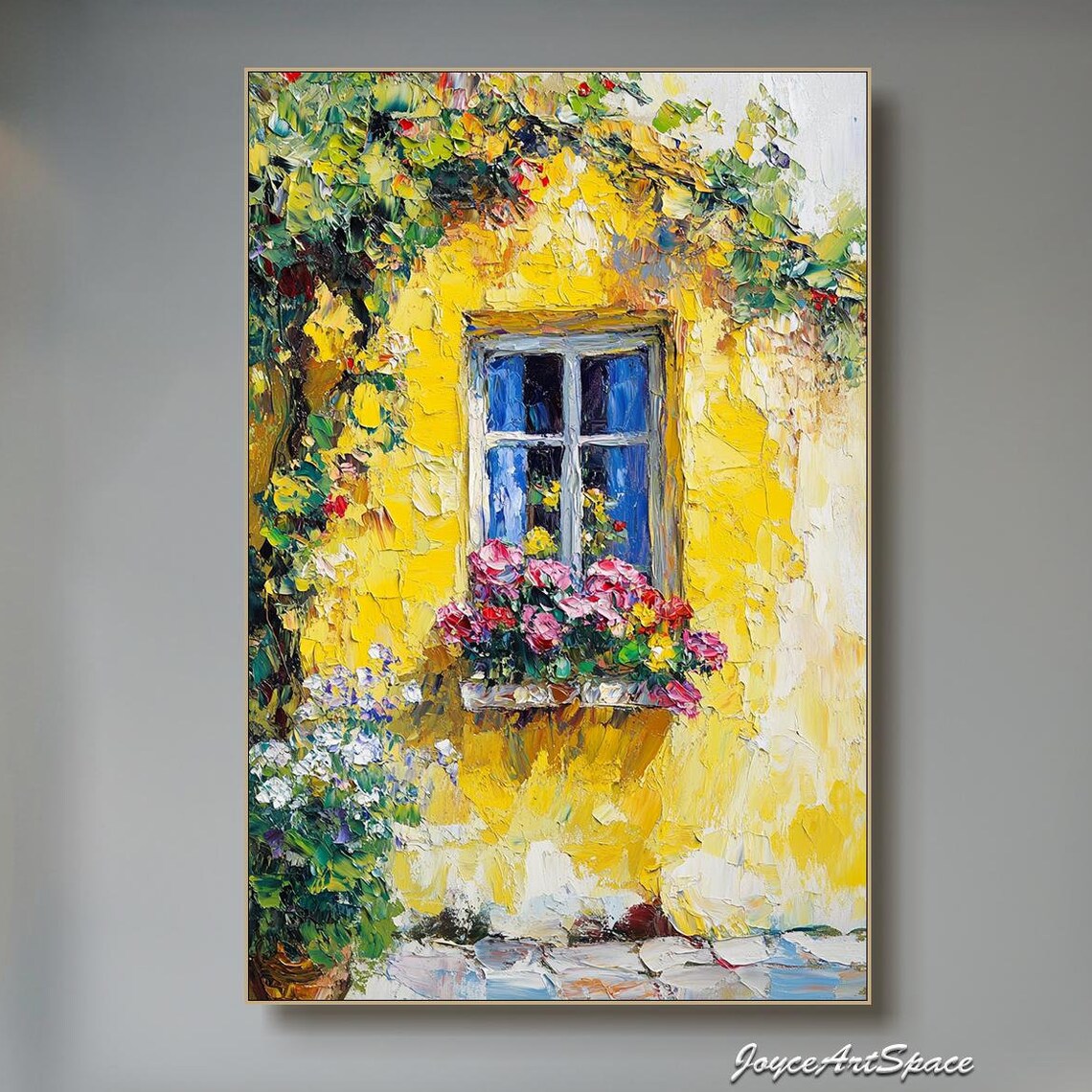 Italian Countryside Flower Art Print, Boho Modern