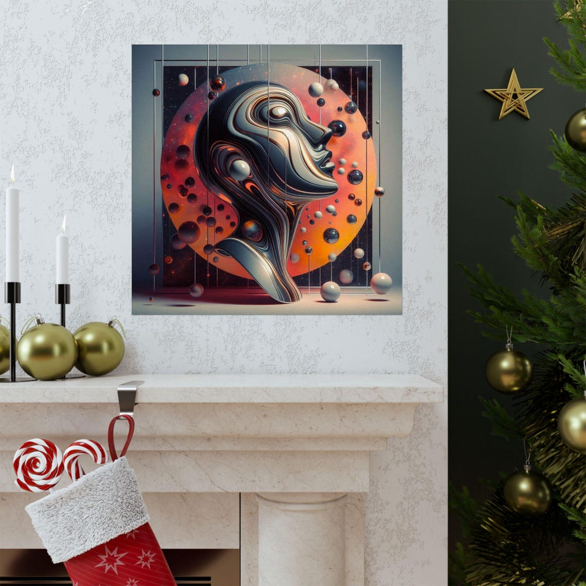 Cosmic Portrait Matte Vertical Posters Futuristic Wall Art Space Themed Decor Celestial Gift Modern Home Art - Image 3