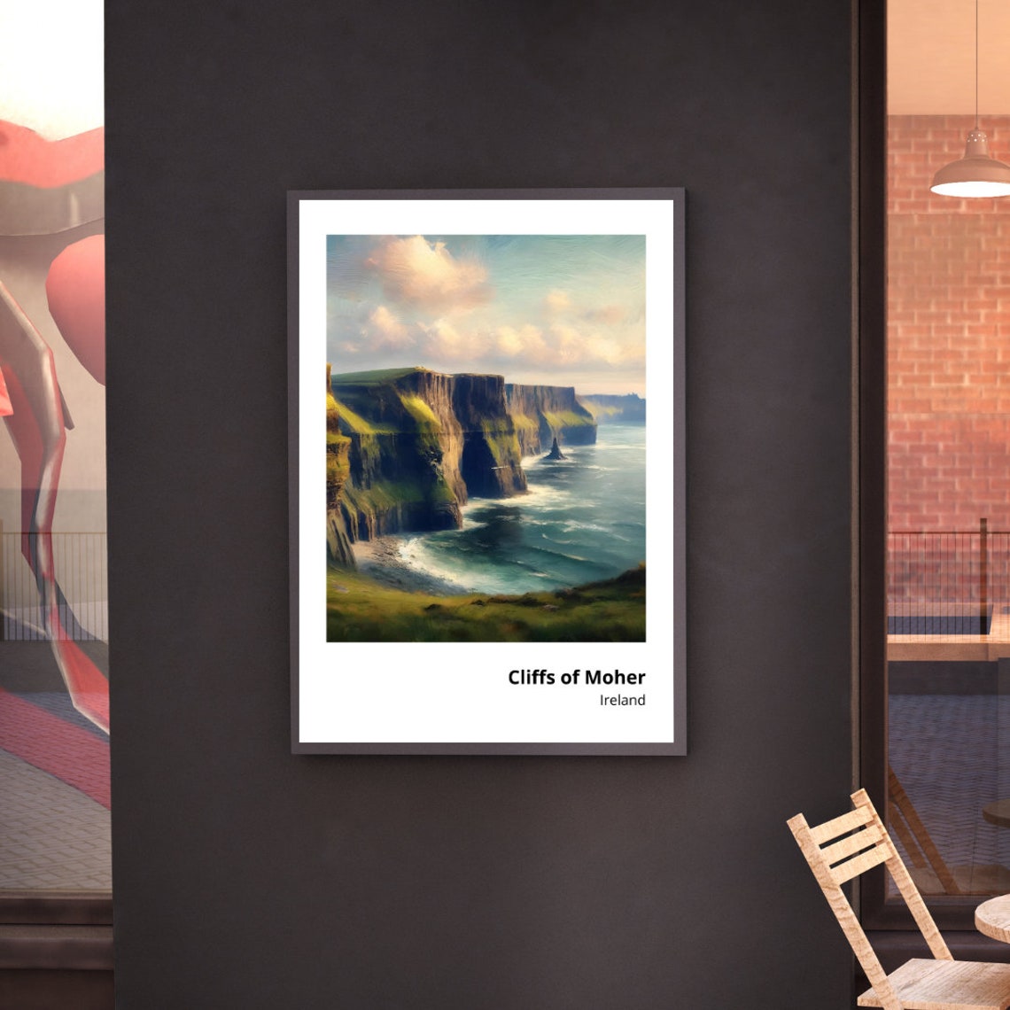 Cliffs of Moher Ireland Dramatic Sea Cliffs Coastal View Poster - Image 2