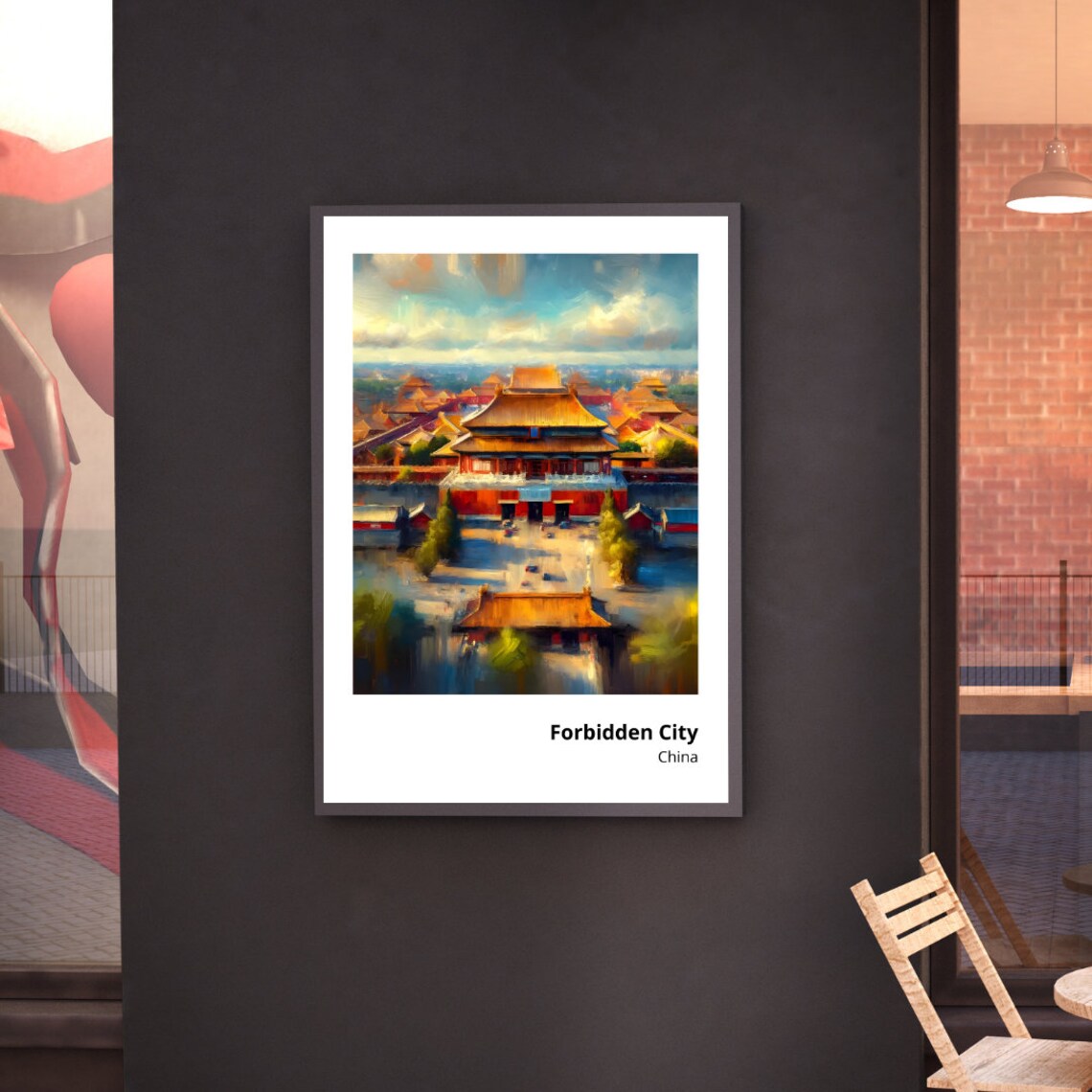 Forbidden City Beijing Golden Roofs Imperial Palace View Poster - Image 2