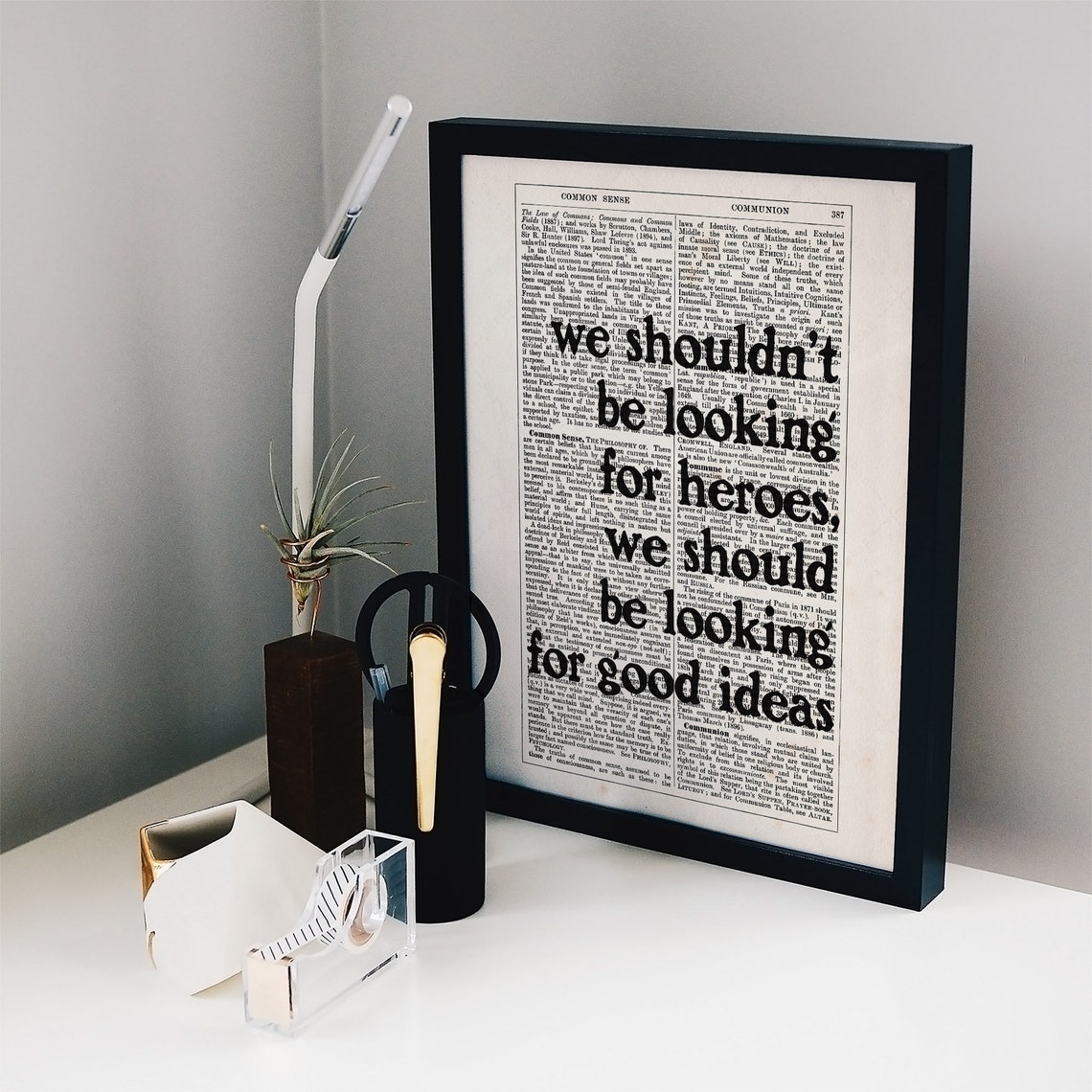 Noam Chomsky Good Ideas Quote Vintage Dictionary Page Art Print Poster - Image 2