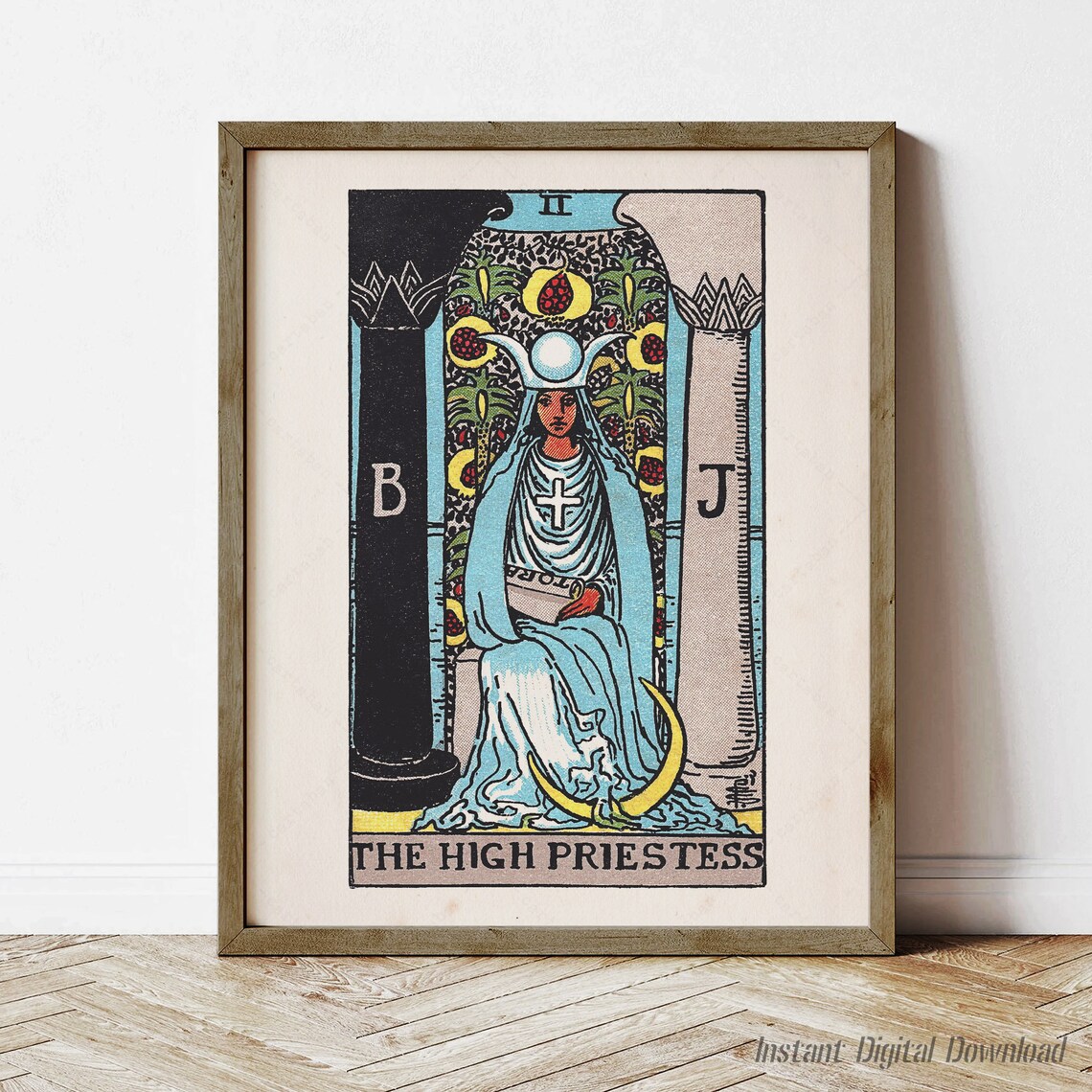 The High Priestess Tarot Card, Rider-Waite-Smith Poster