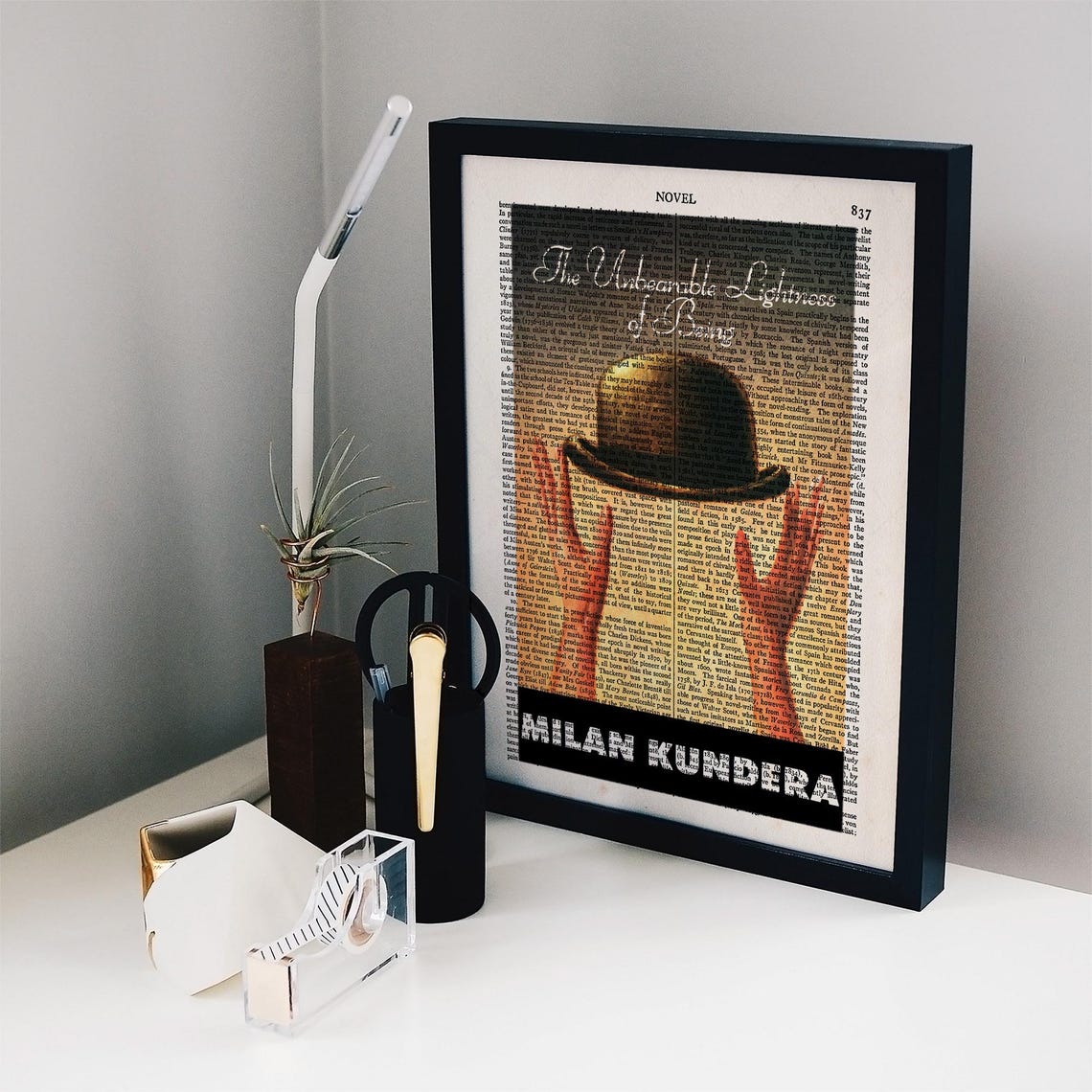 Milan Kundera The Unbearable Lightness Of Being Book Cover Art Poster - Image 2