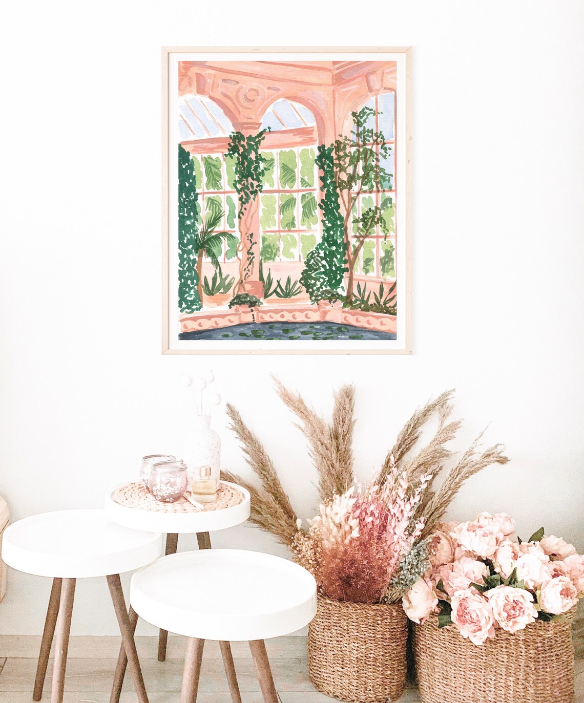 Botanical Garden Art Print, Sabina Fenn Gouache - Image 2