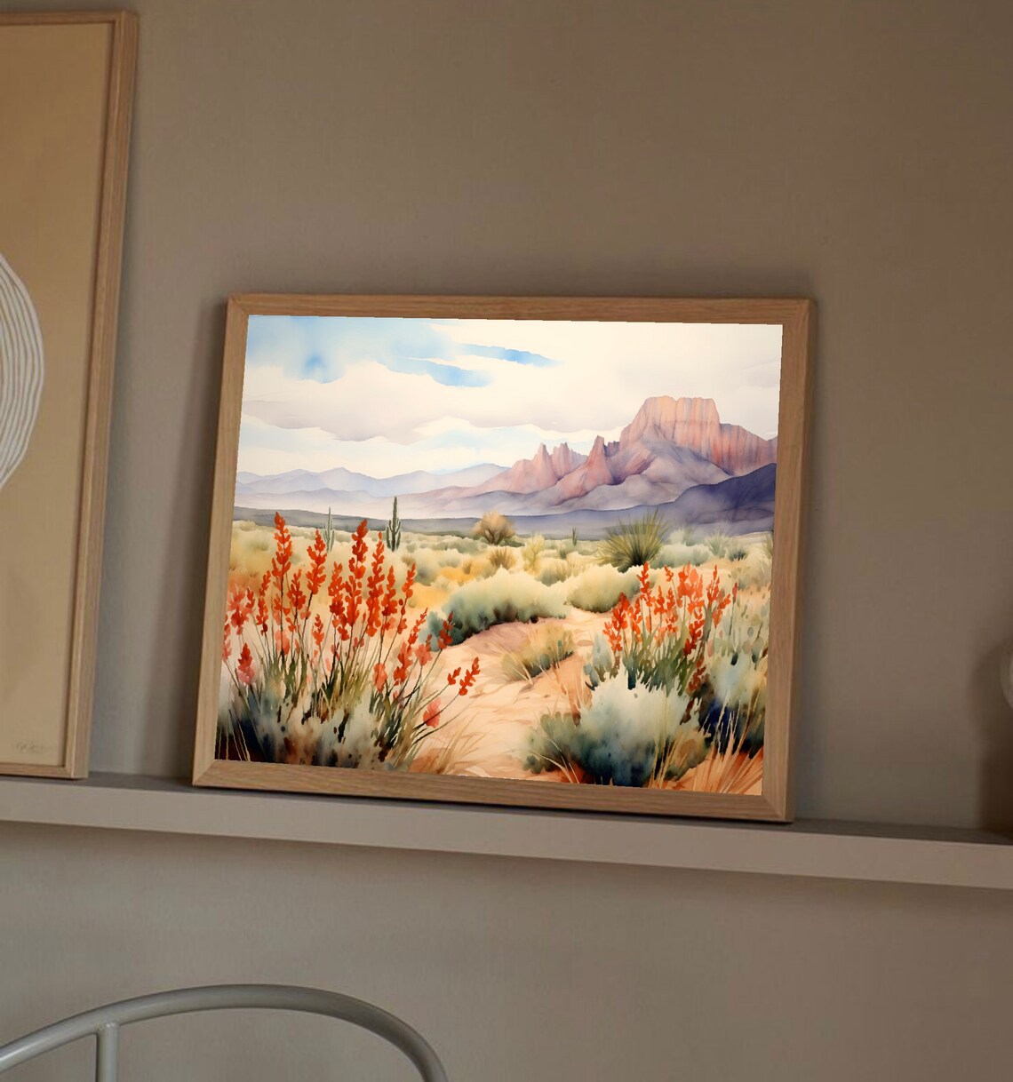 Las Cruces New Mexico Landscape Art Print - Image 2