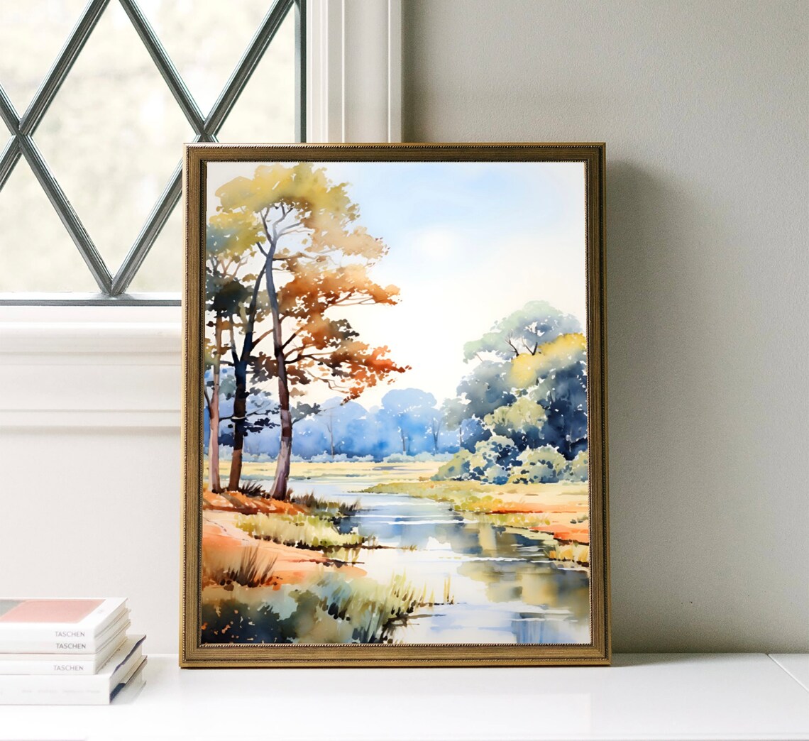 Jean Lafitte Park Watercolor Art Print, New Orleans - Image 3